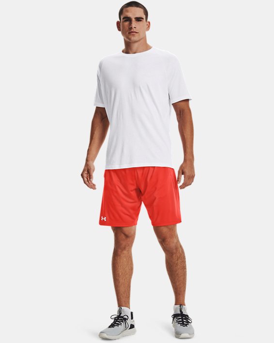 Men's UA Locker 9" Pocketed Shorts, Orange, pdpMainDesktop image number 2